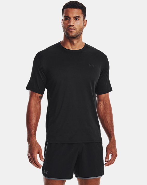 Men's UA Tech™ Vent Short Sleeve in Black image number 0